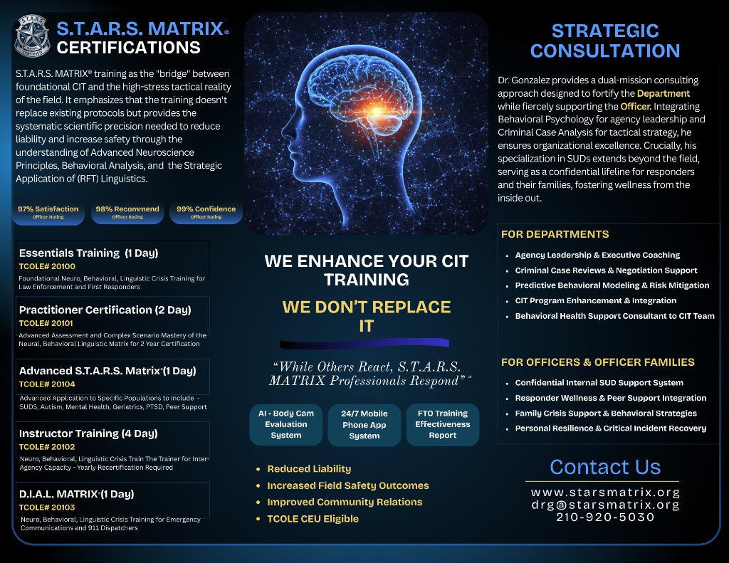 S.T.A.R.S. Matrix Briefing Flyer Page 1